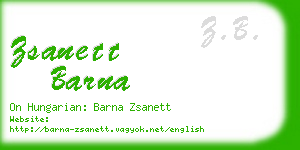 zsanett barna business card